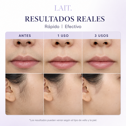 LAIT. - Crema Hidratante para la Eliminación del Vello Facial para Mujeres, Aceite Suave de Afeitado, 30g